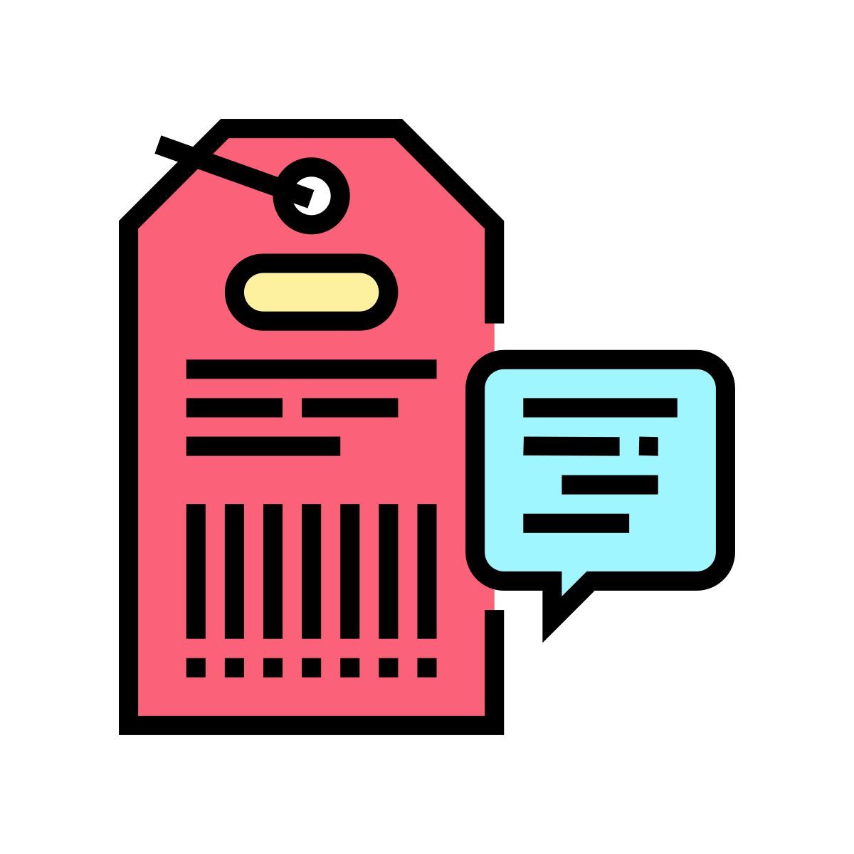 étiquette icon