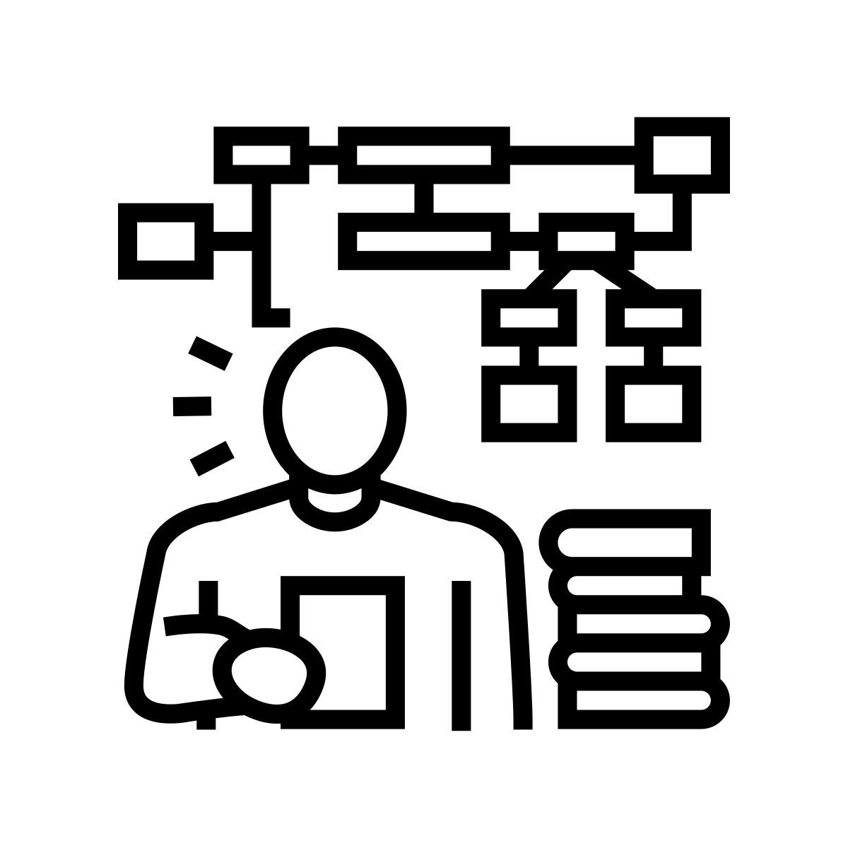 icône algorithme d'apprentissage