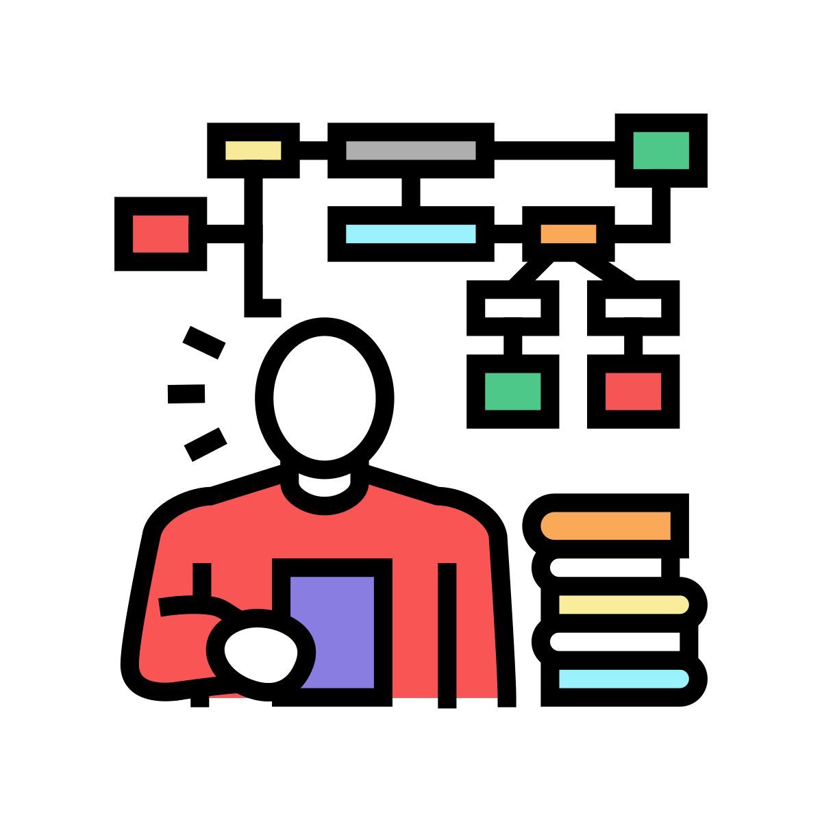 algoritmo de aprendizagem icon