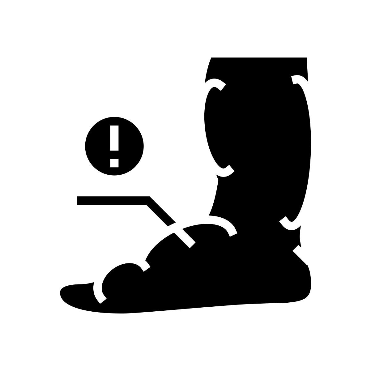 leg edema icon