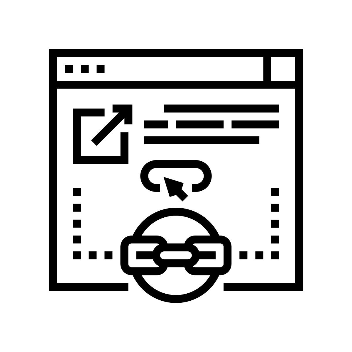 links von der autoritätsseite icon