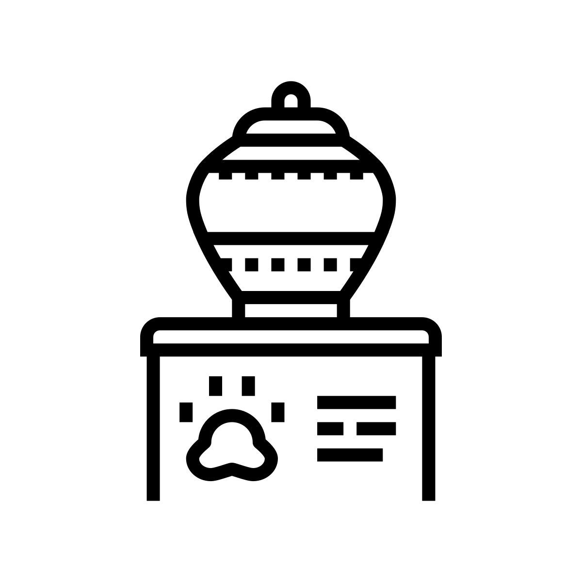 memorial urn icon