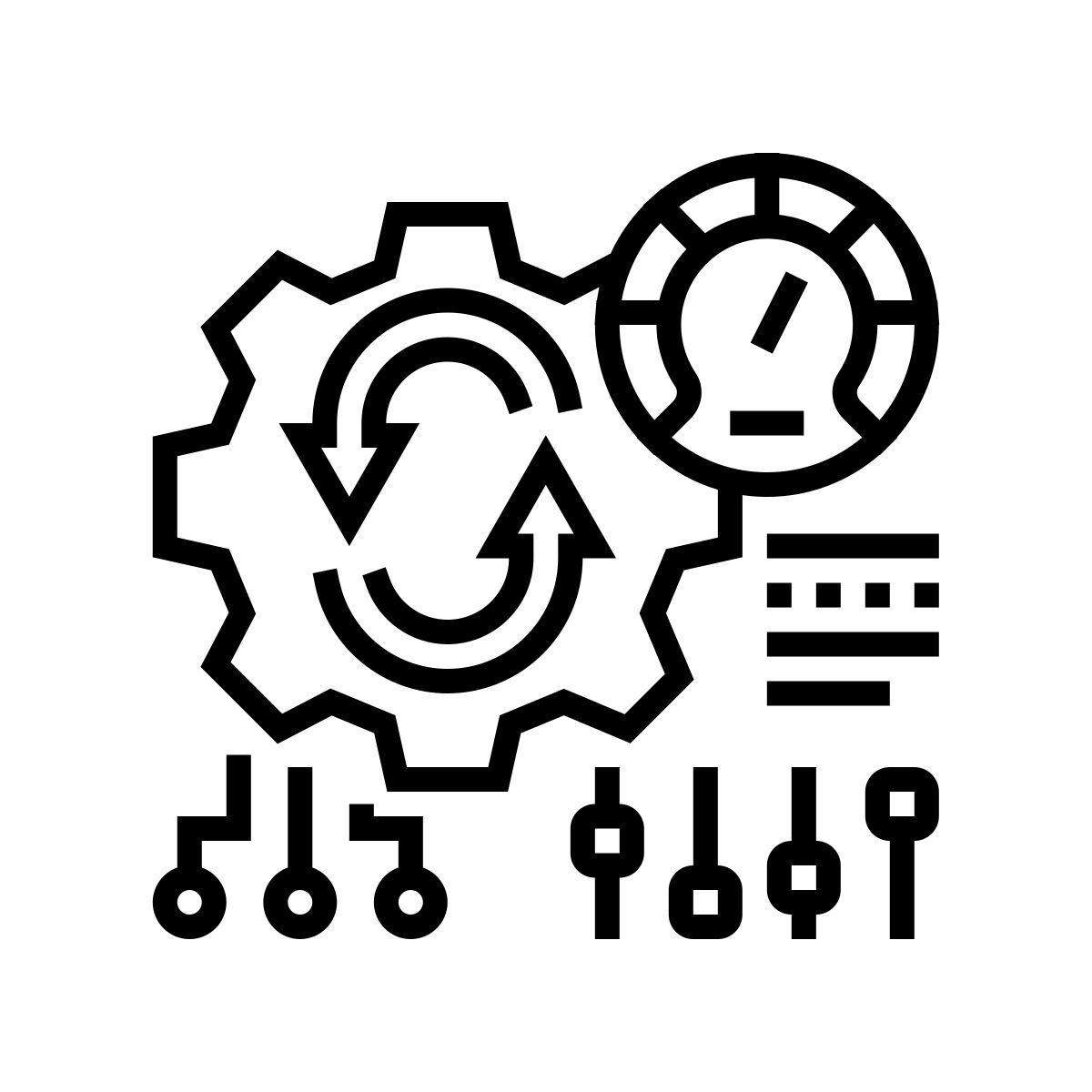 optimize working process icon