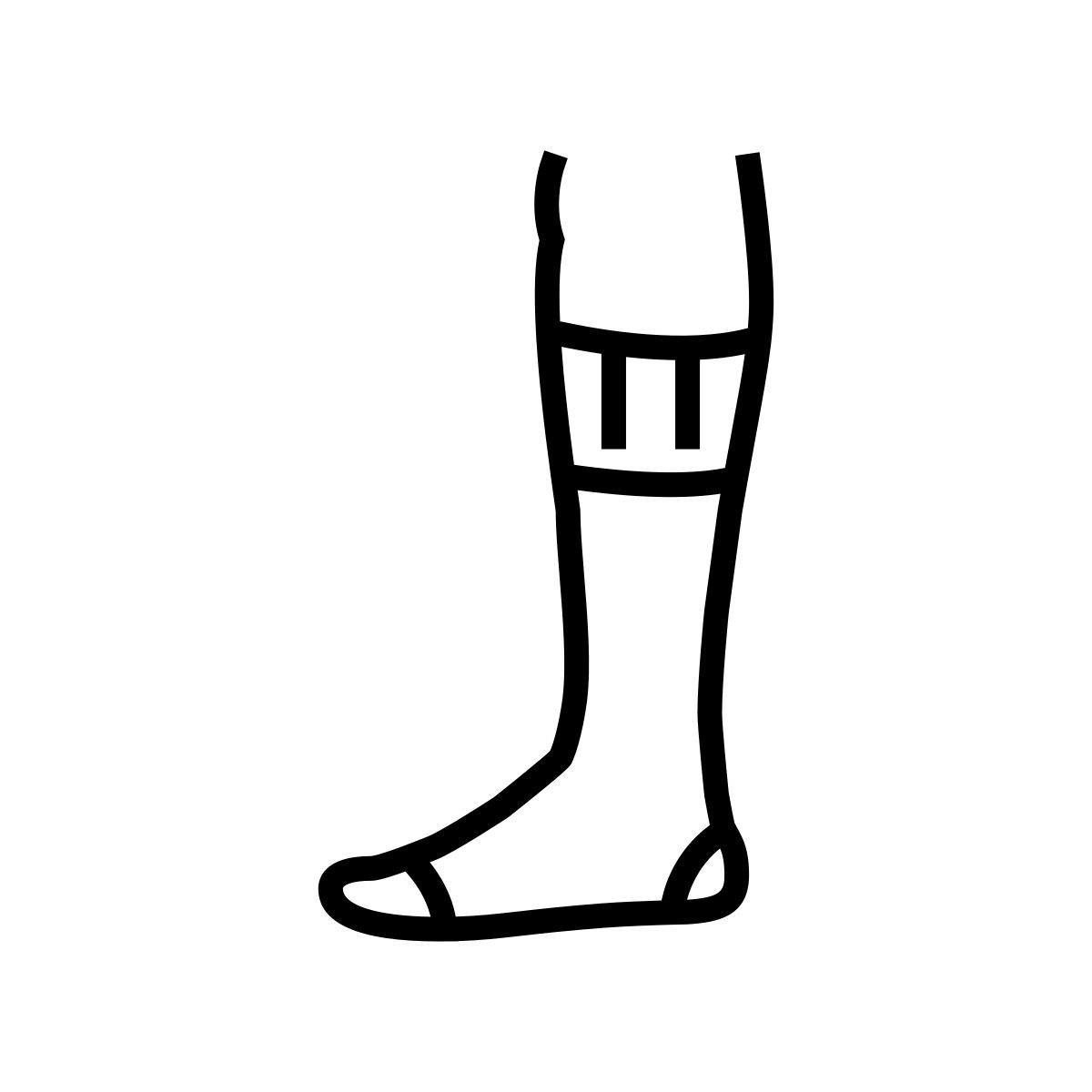 chaussette haute icon