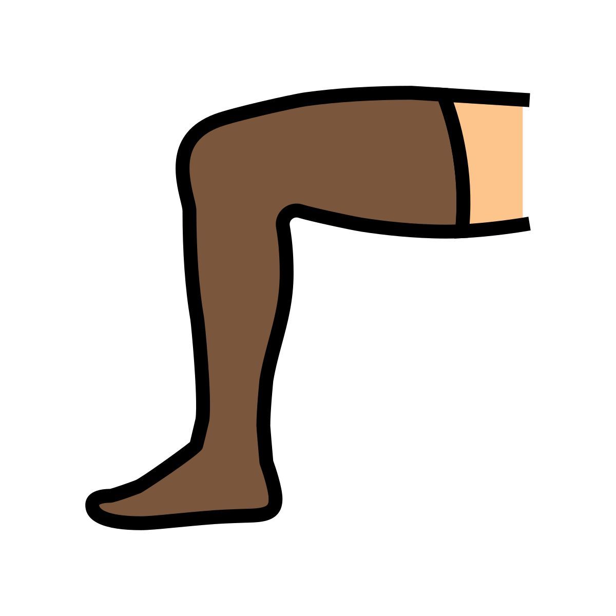 over knee sock icon