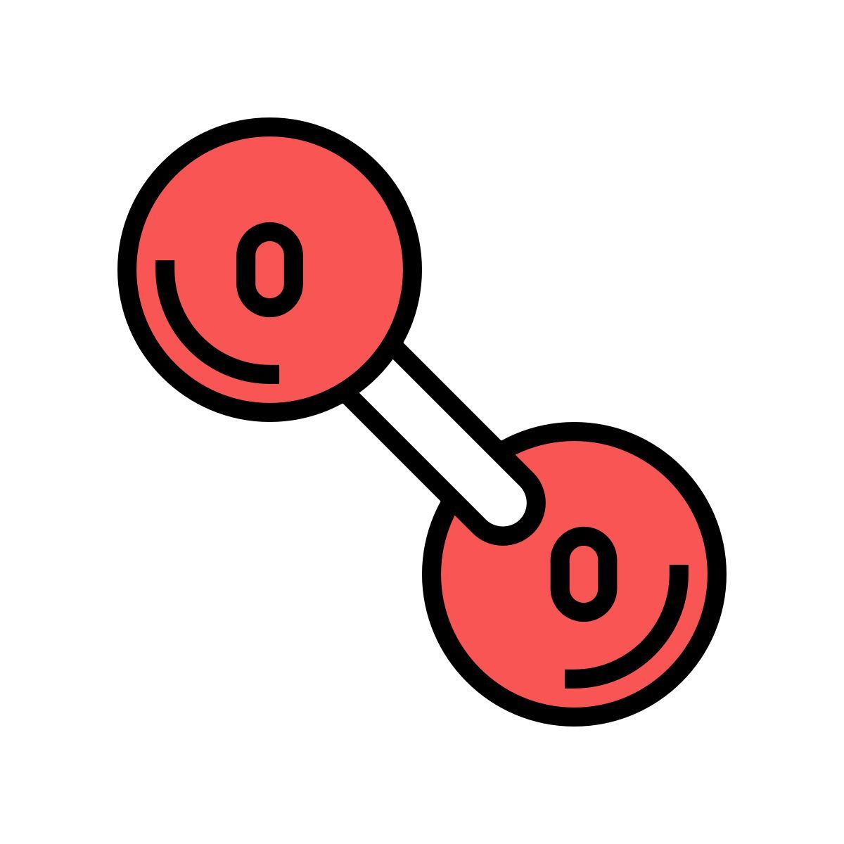 oxygen molecule icon