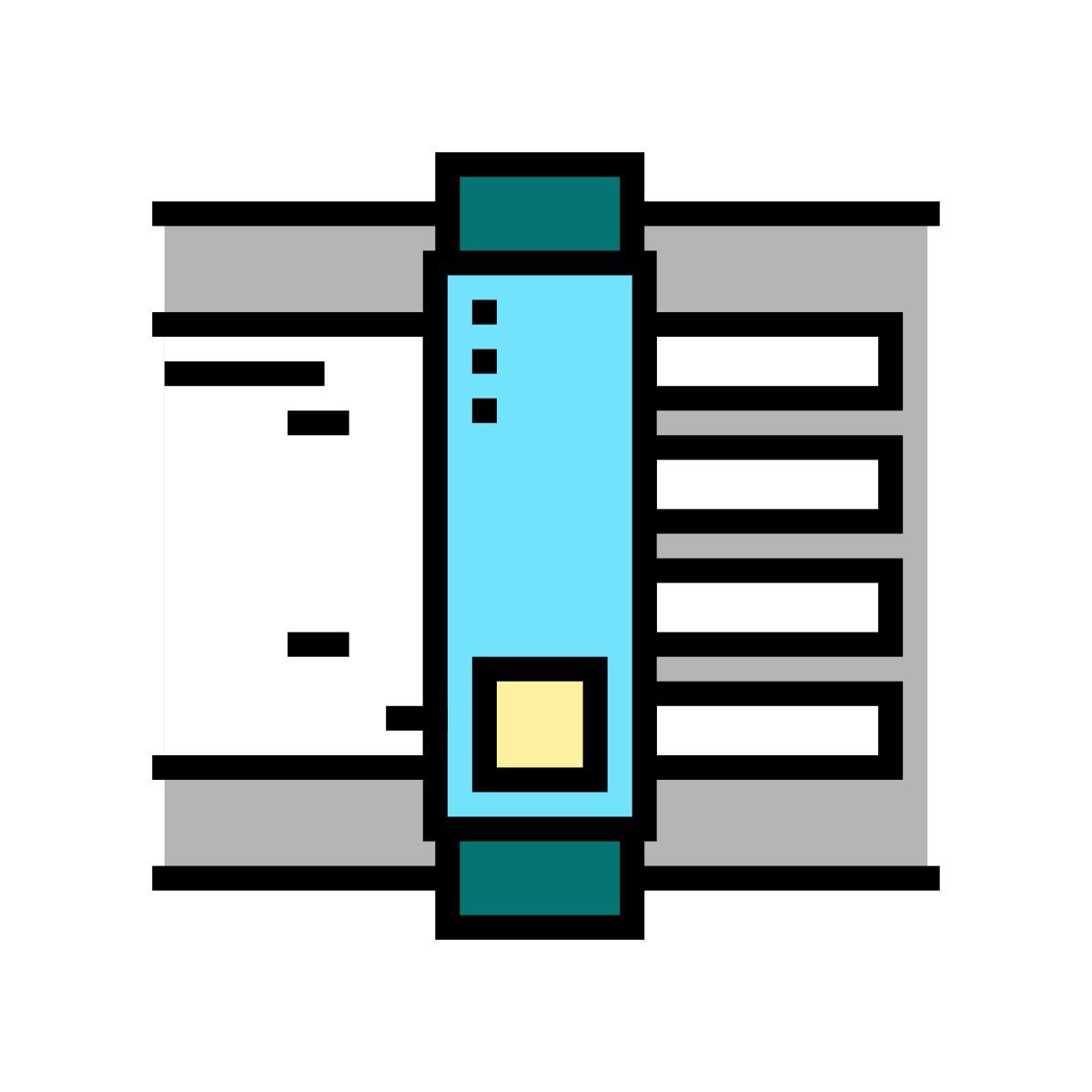 equipo de corte de papel icon