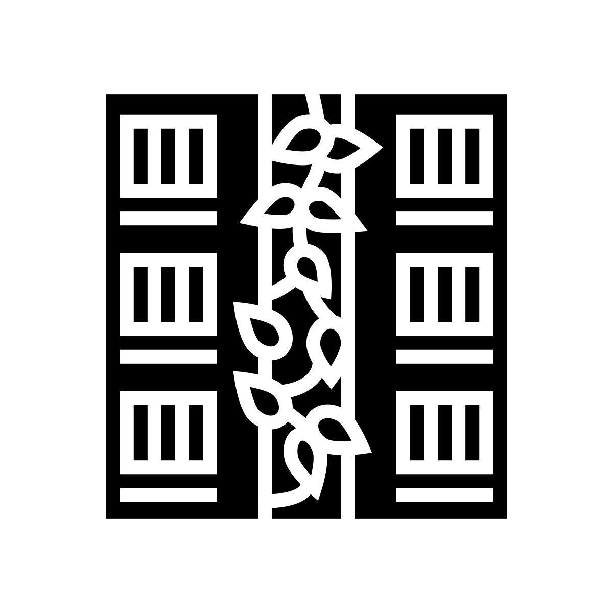 plants on house icon