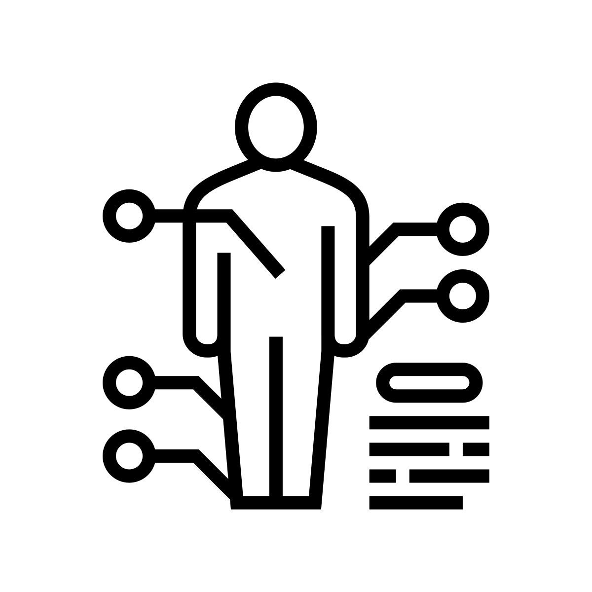 human body diagram icon