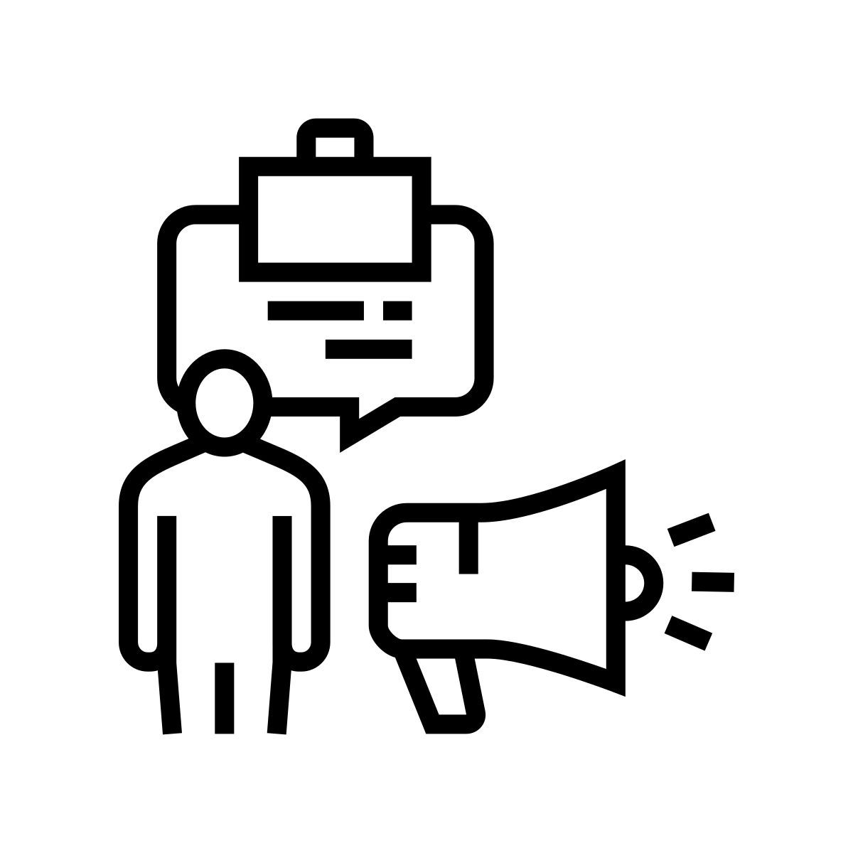 Professionalism icon for corporate skills
