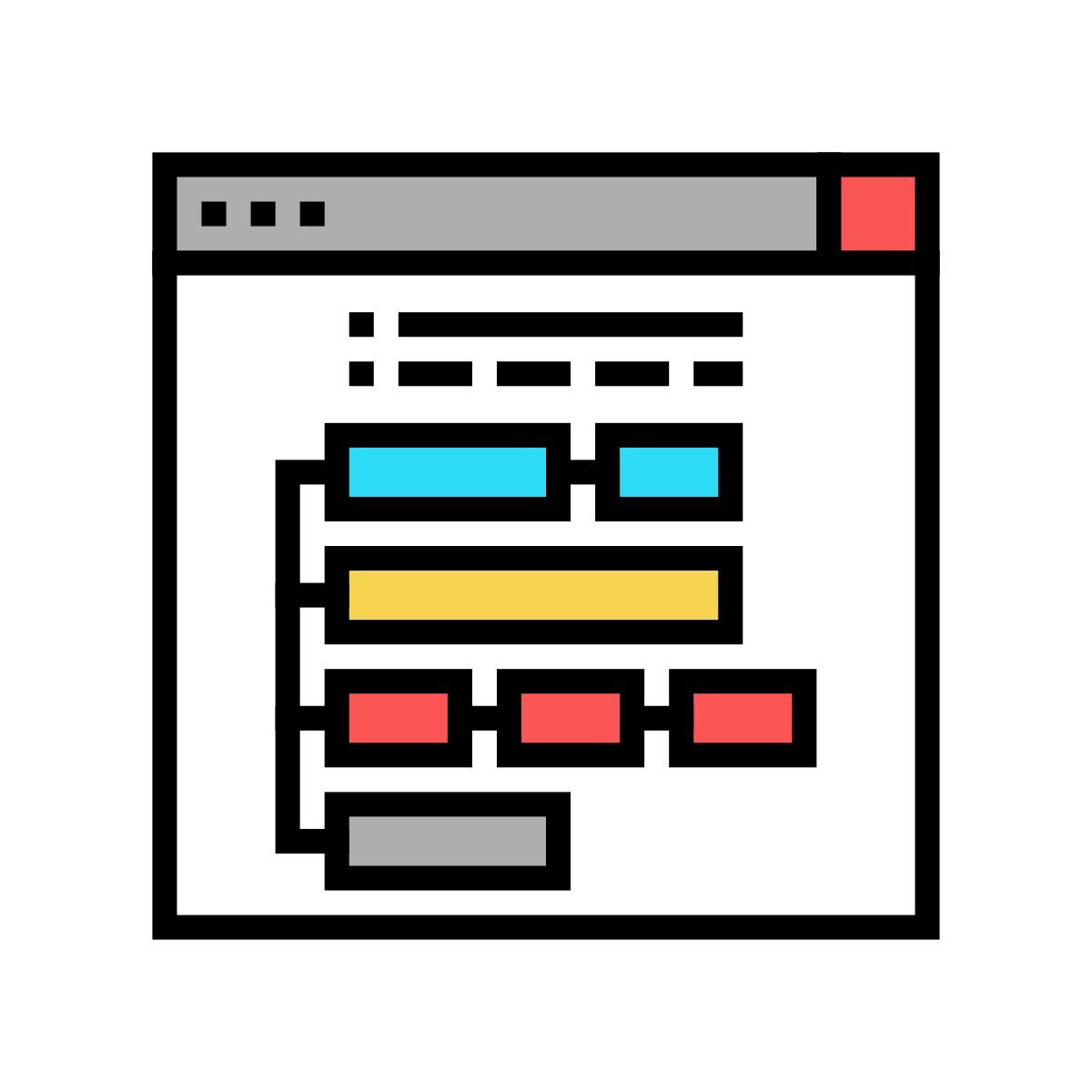 hiérarchie du programme icon