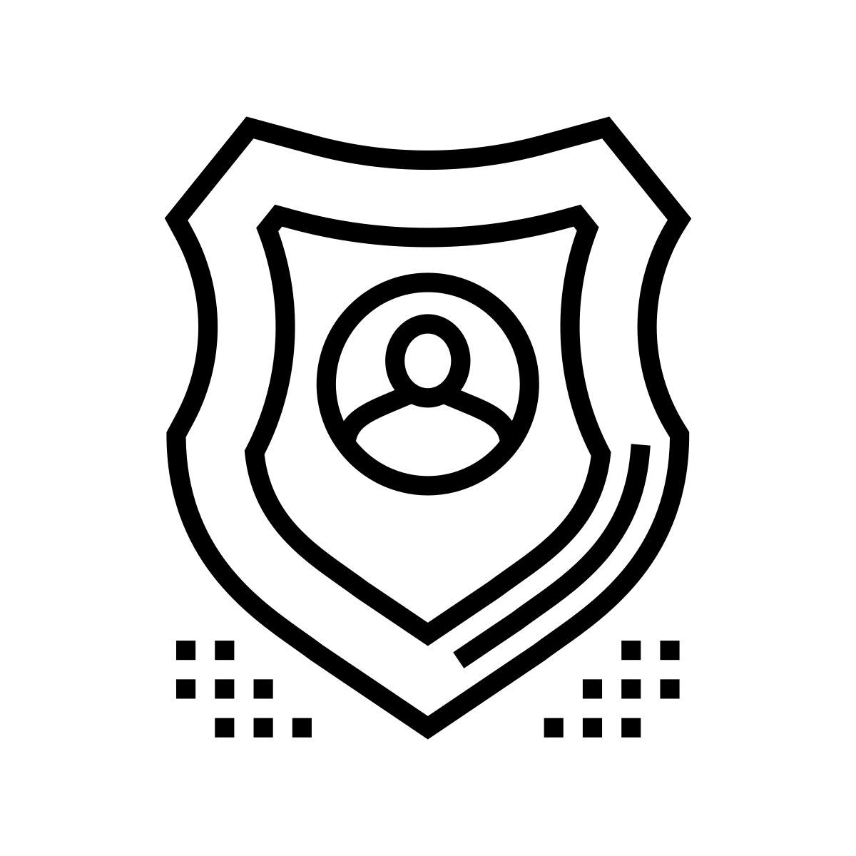 menschlicher schutz icon