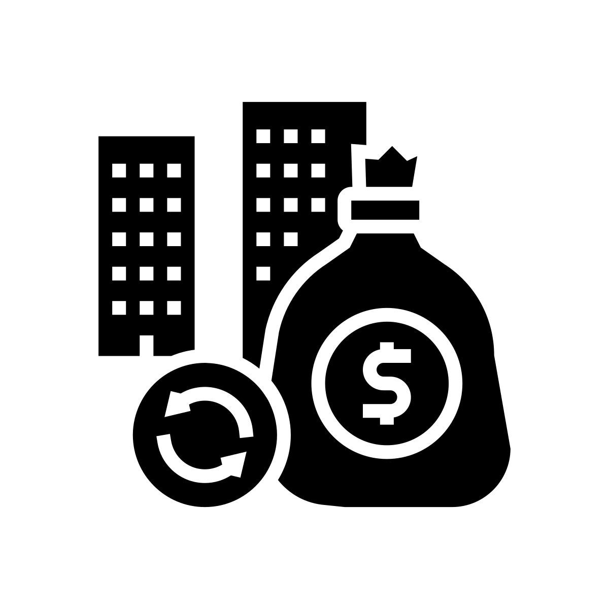 real estate investment icon