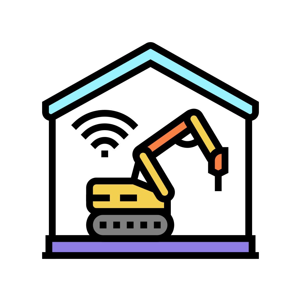 remote demolition icon