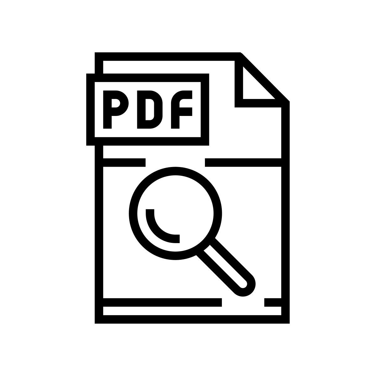 enquêter sur le fichier pdf icon