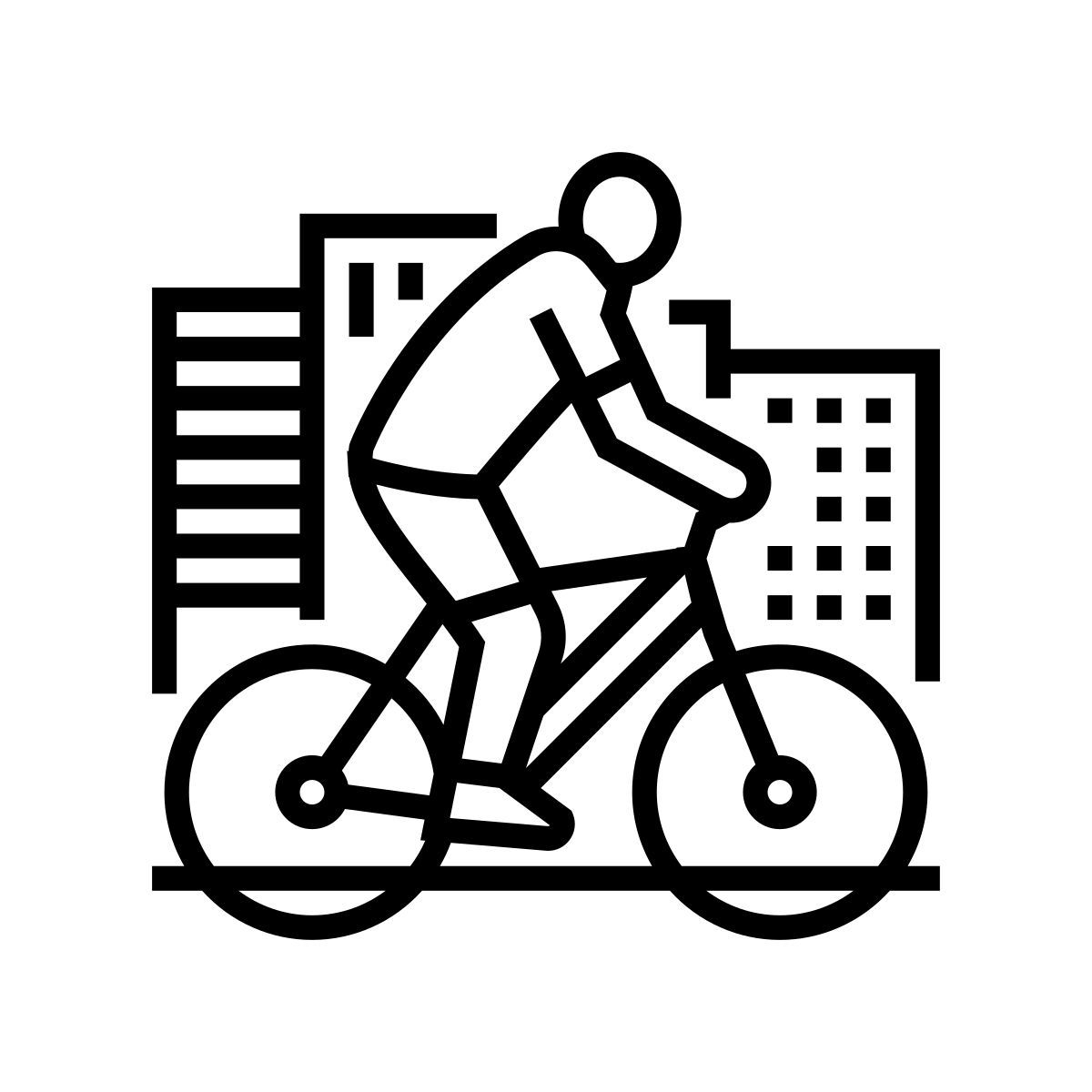 riding bicycle icon