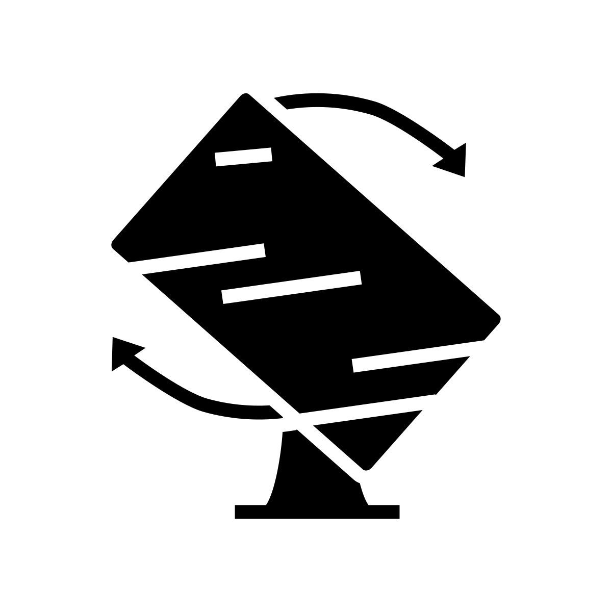rotierender monitor Icon