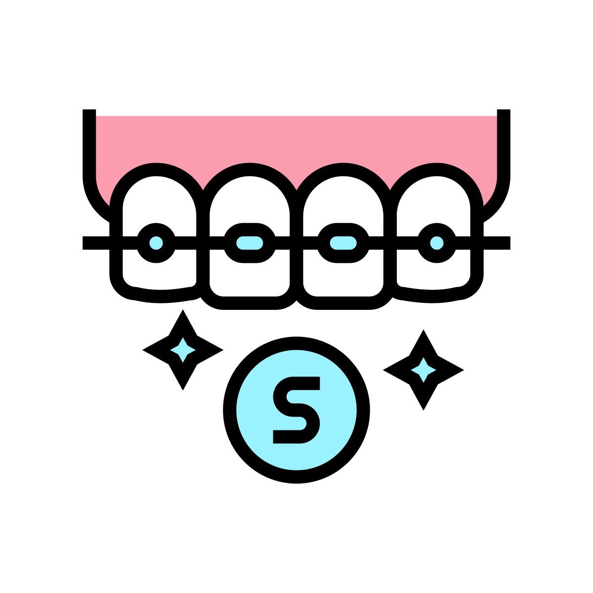 sapphire braces icon