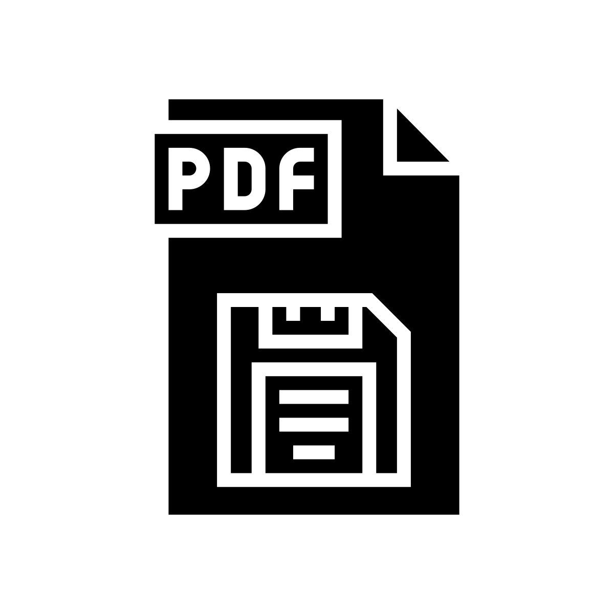 save pdf file icon