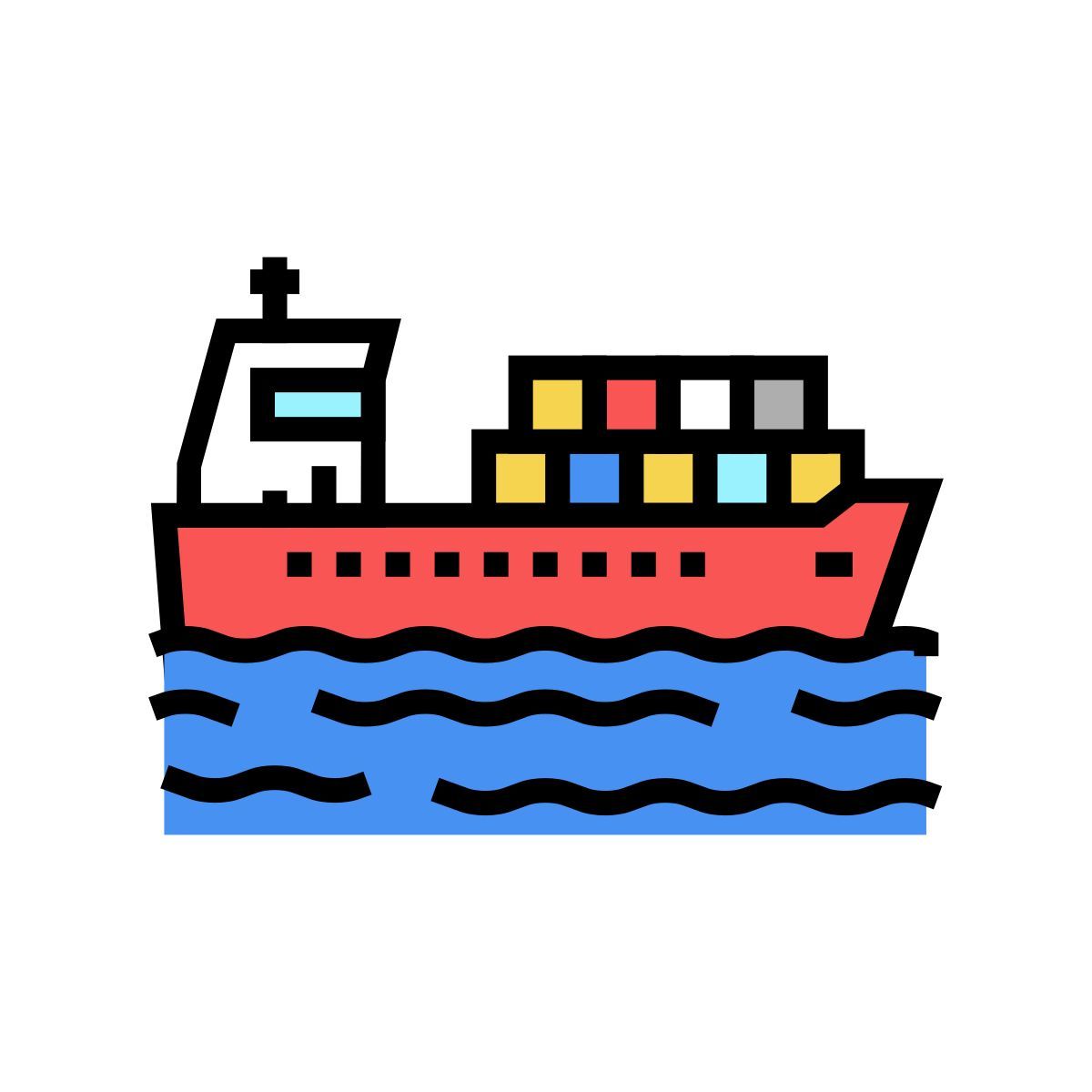 entrega por navio icon