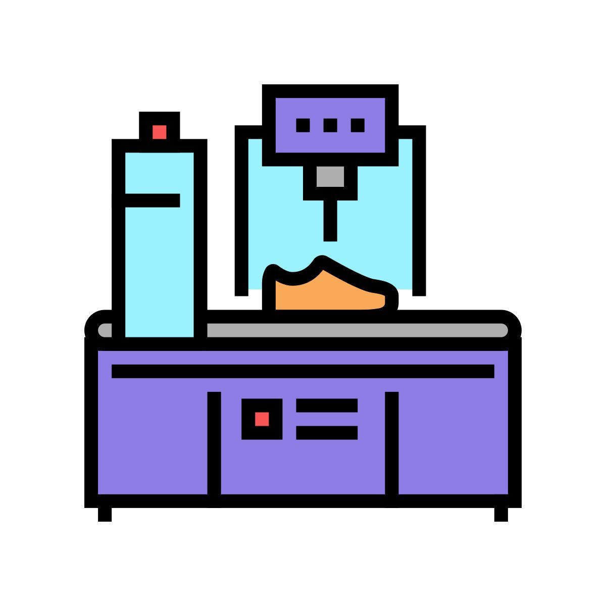 shoes making equipment icon