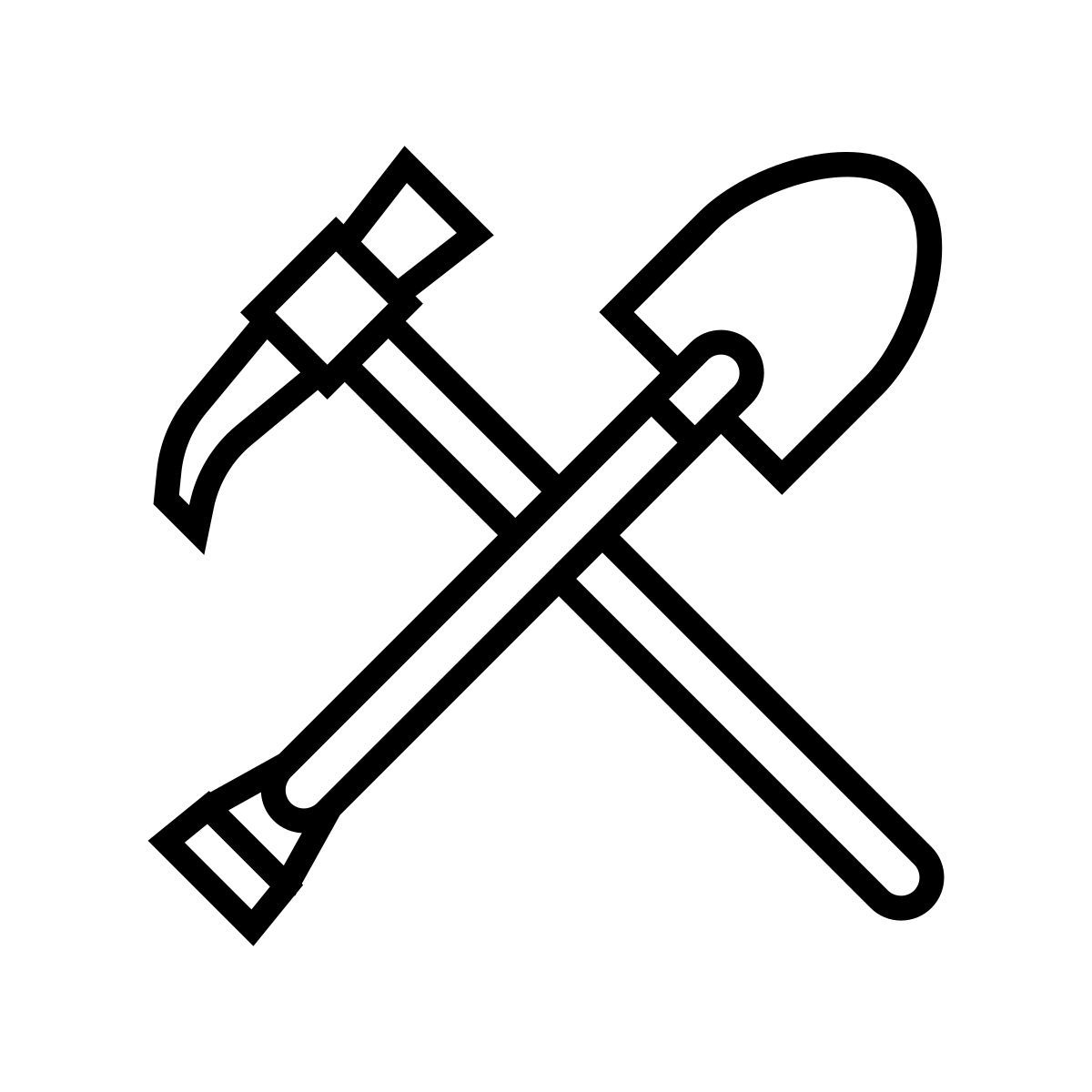 pá e picareta icon