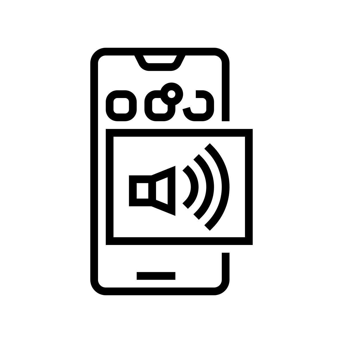 phone sound settings icon