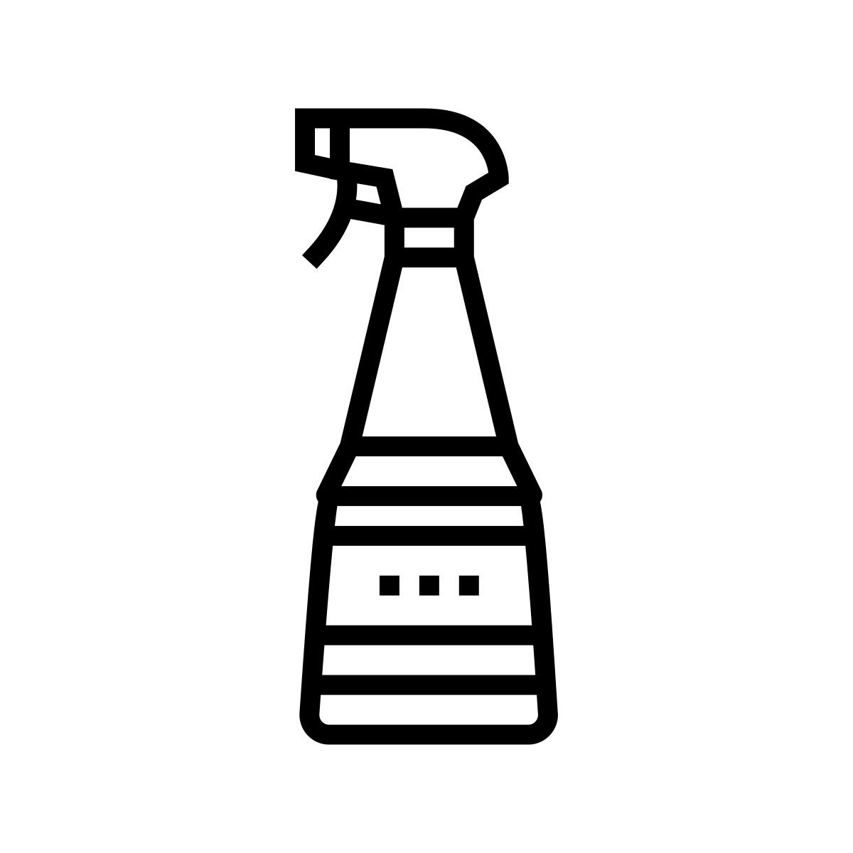 wrinkle smoothing spray icon