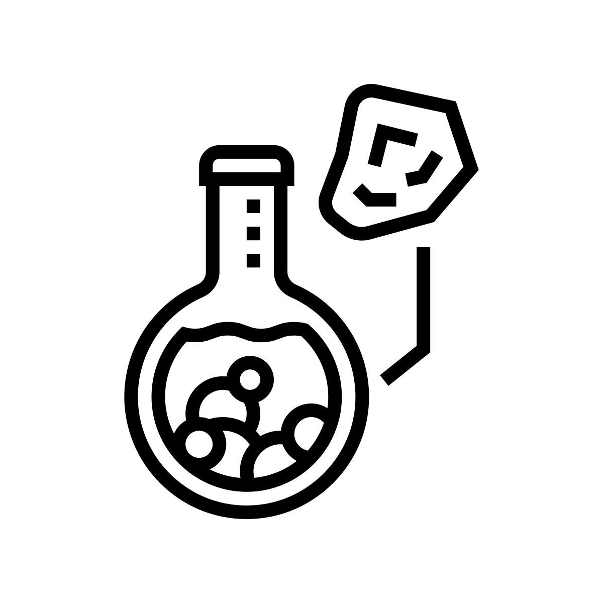 stone analysis icon