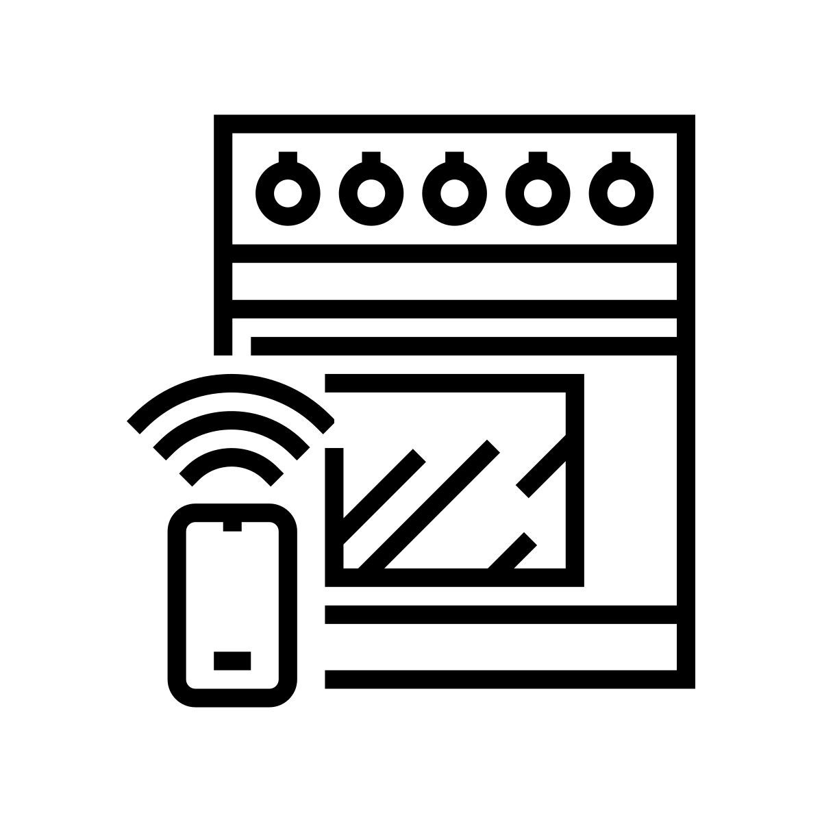 kitchen stove icon