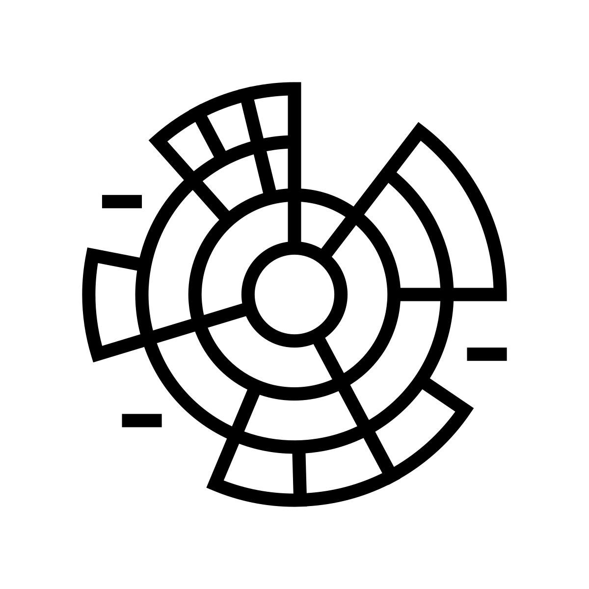 graphique des rayons de soleil icon