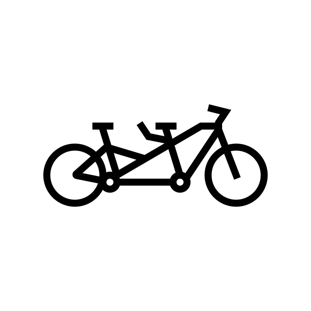 bici tandem icon