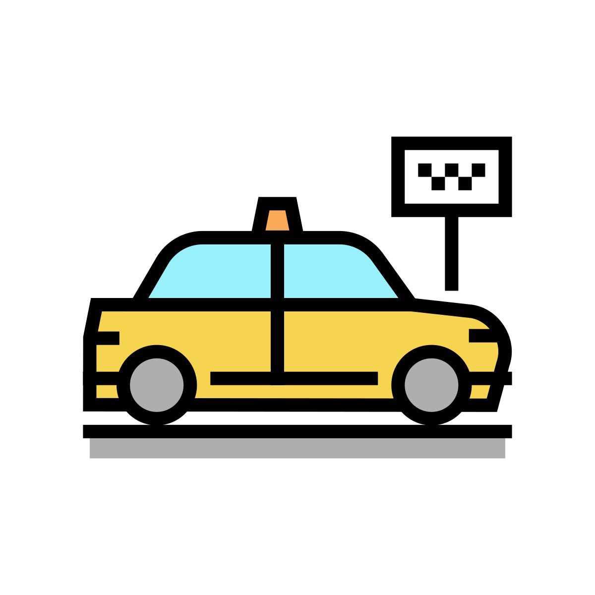 taxi stop icon