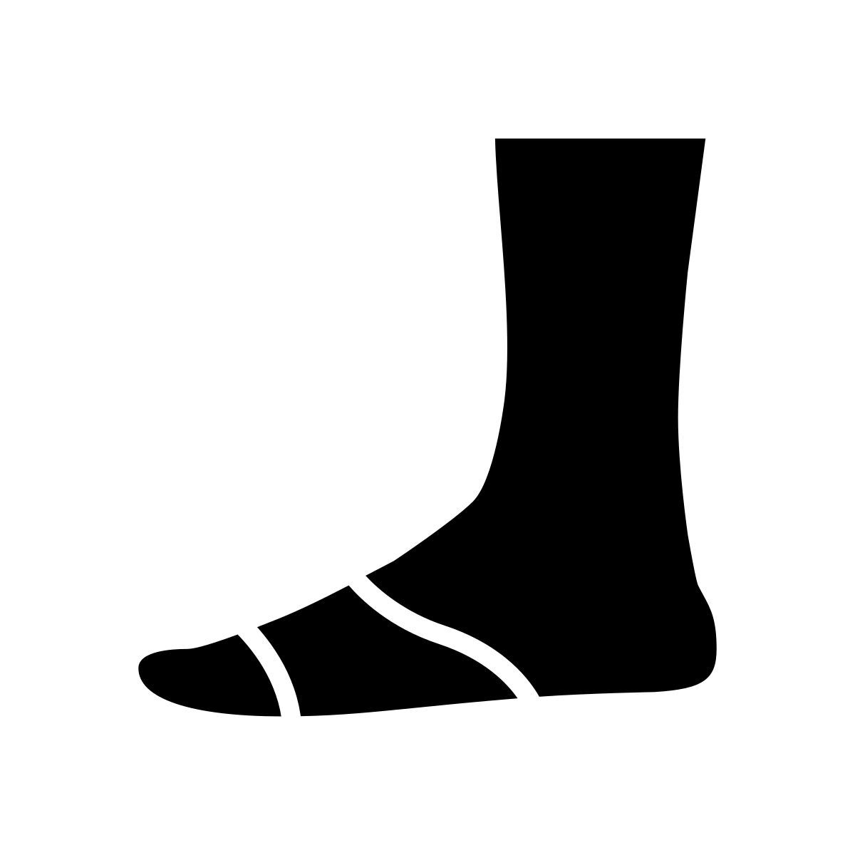 calzino copri dita icon