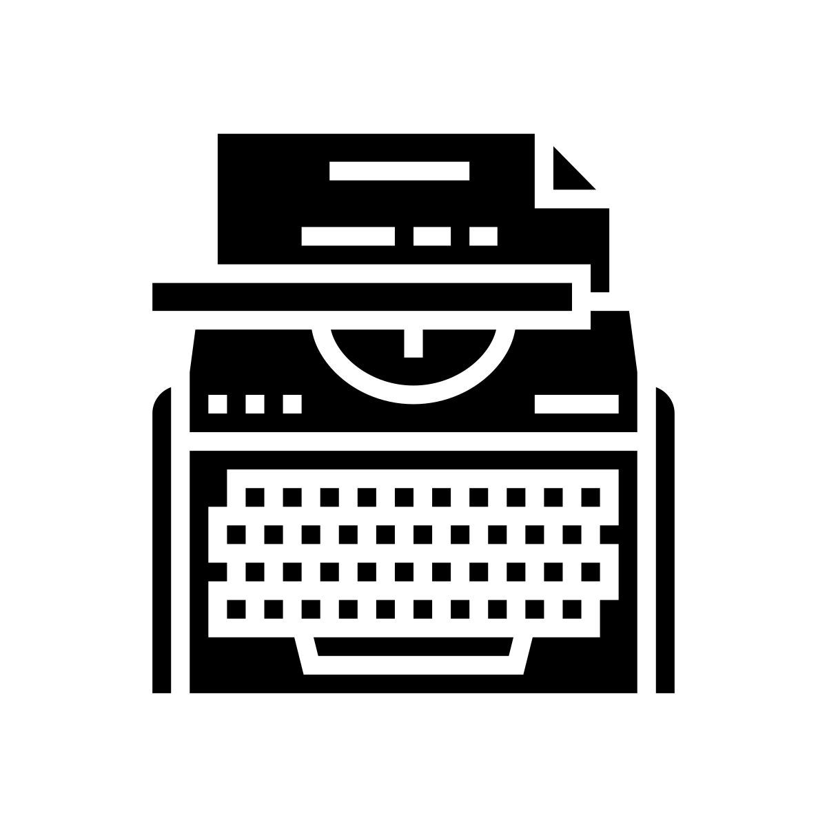 typewriter icon