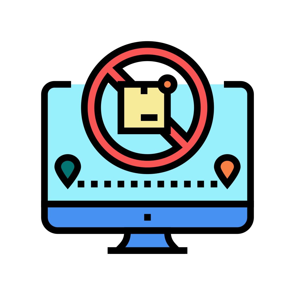 undelivered parcel icon