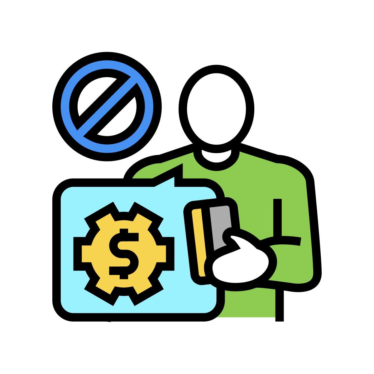 은행 서비스가 부족한 icon