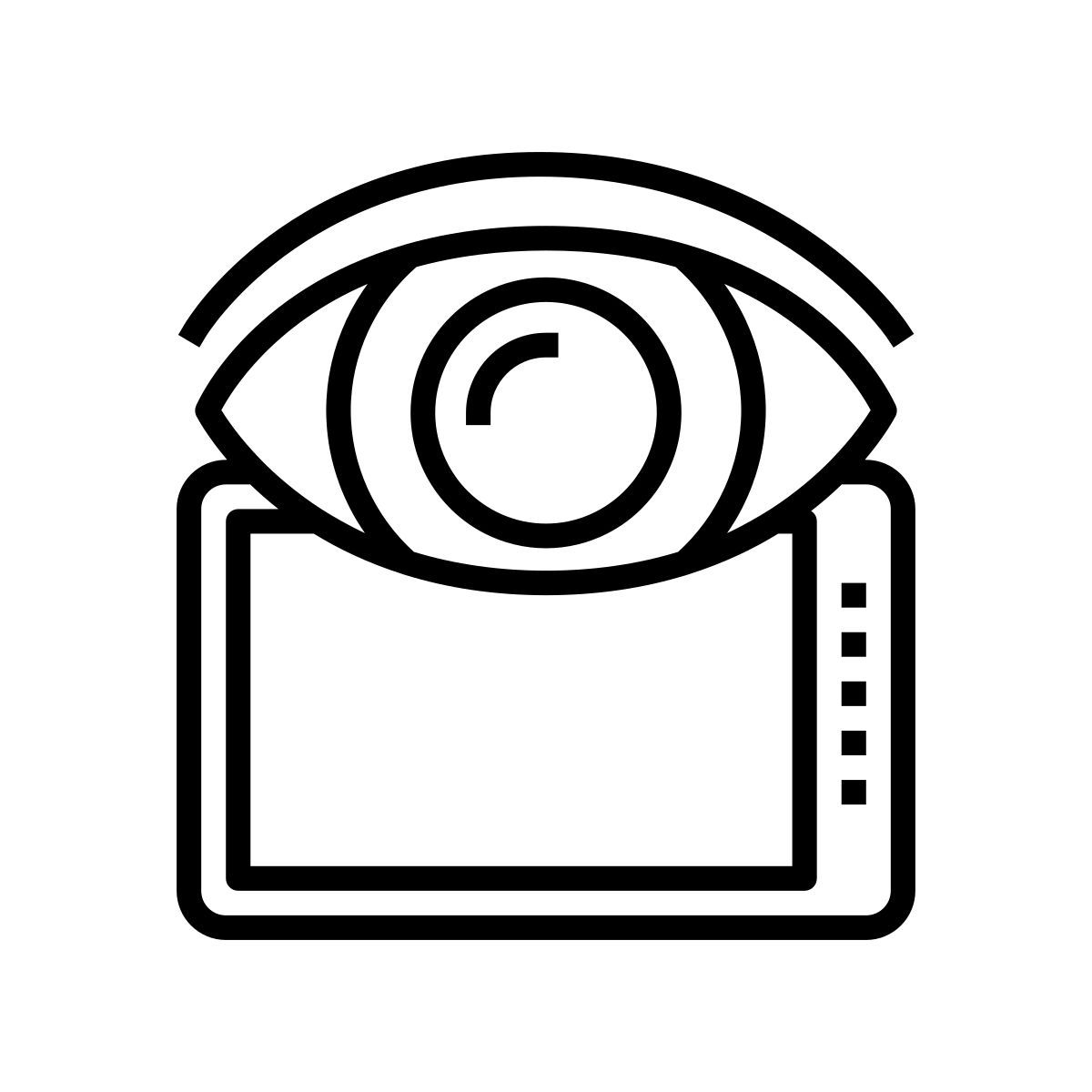 regarder l'écran icon