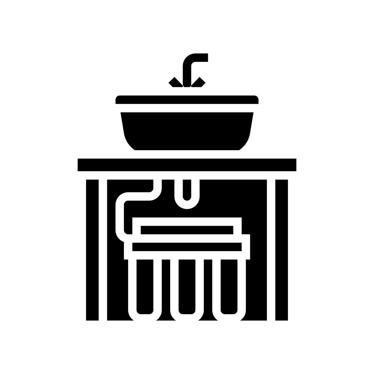 water filter under sink icon