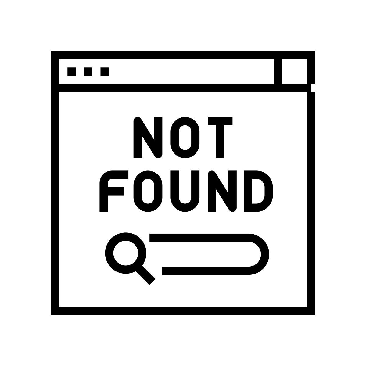 web page not found icon
