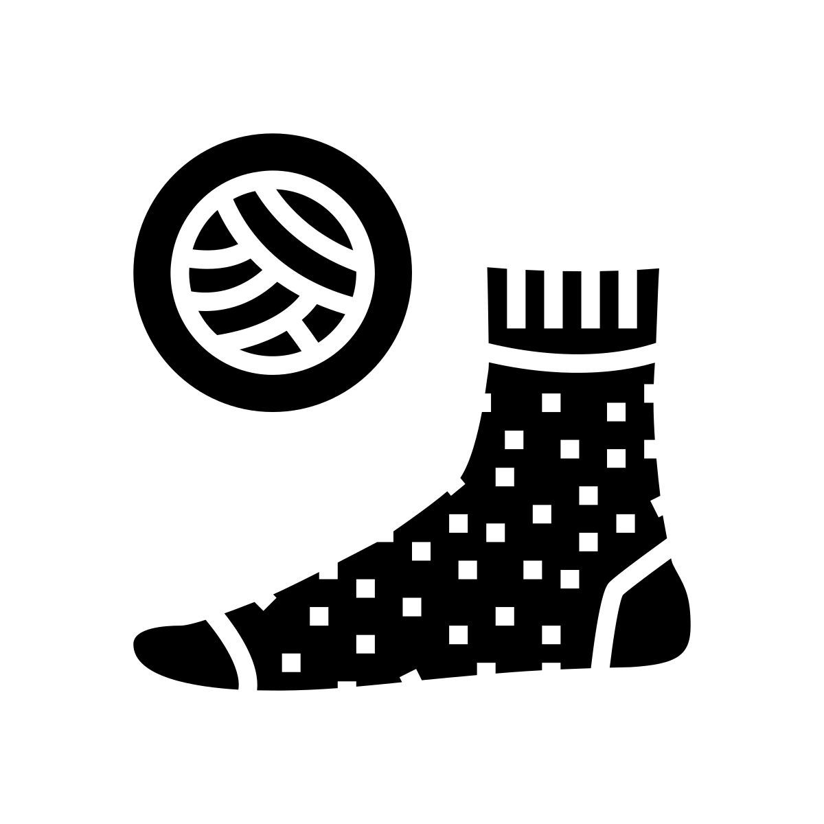 icône chaussette en laine