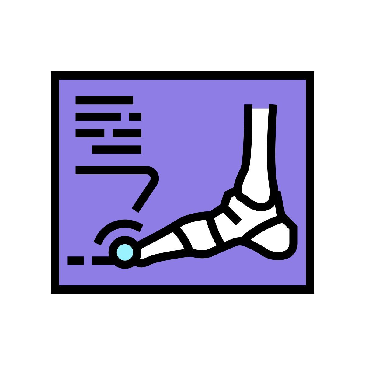 foot x ray icon