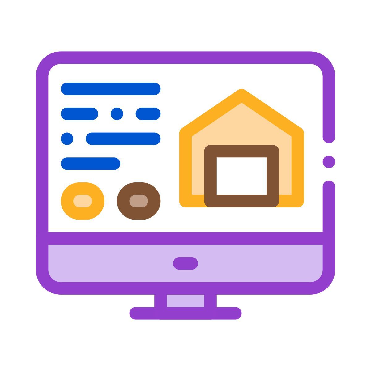 real estate market icon