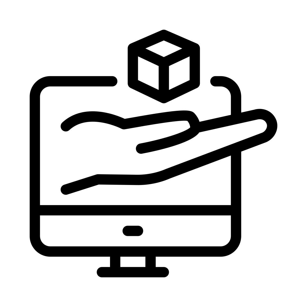 gráfico positivo icon