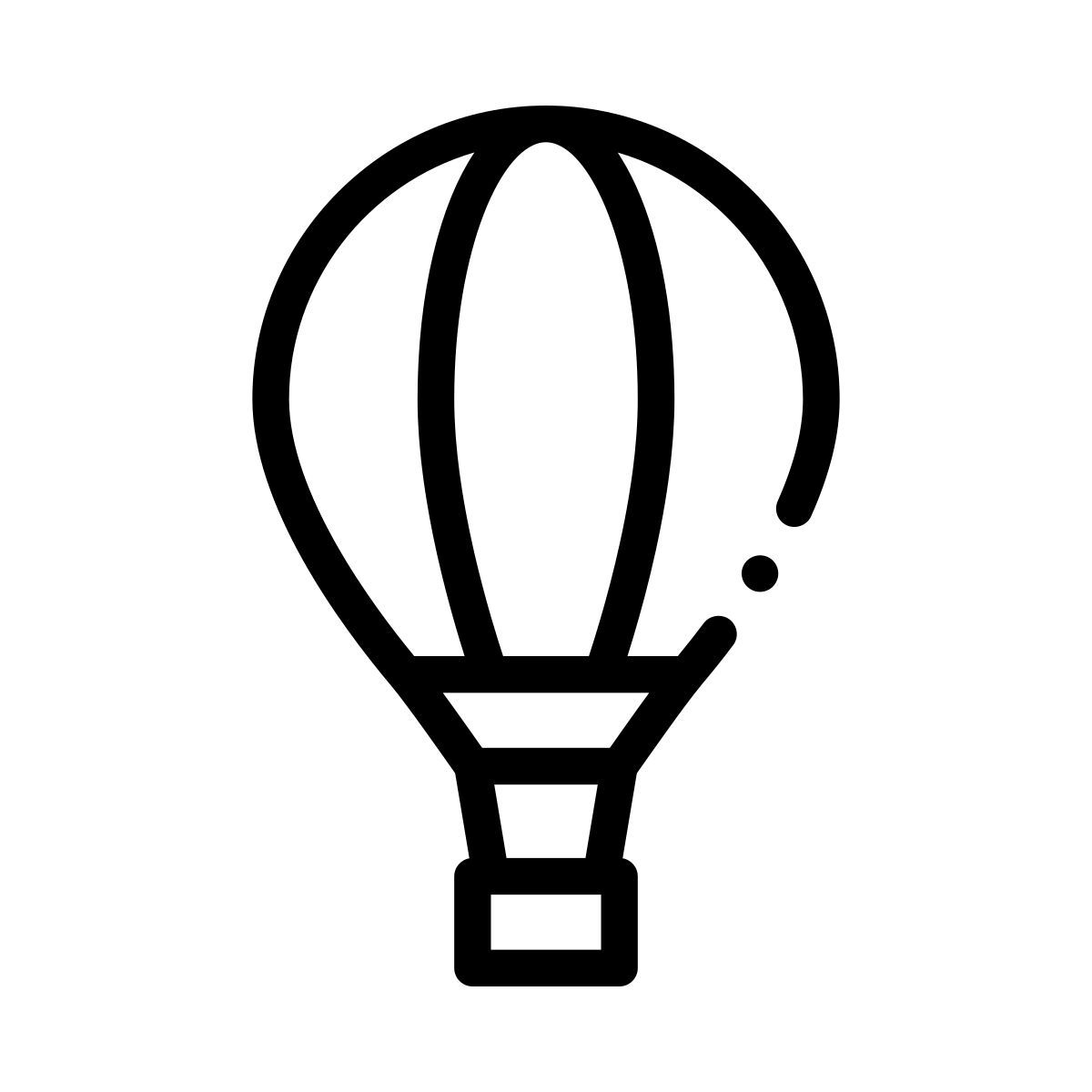 hot air balloon icon