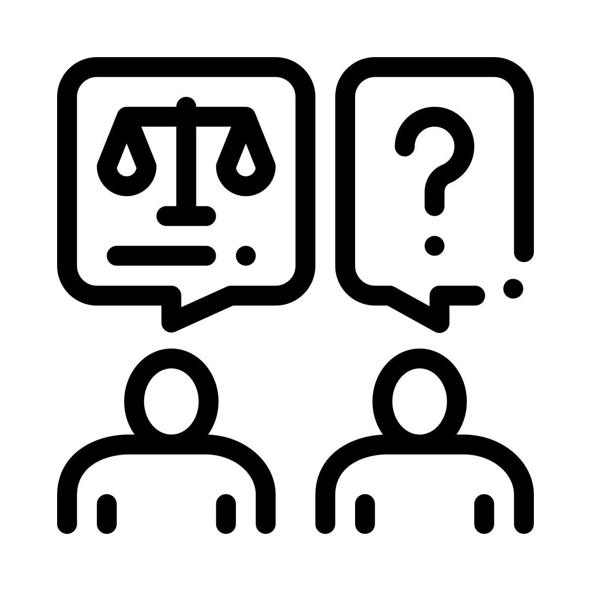 justice question icon