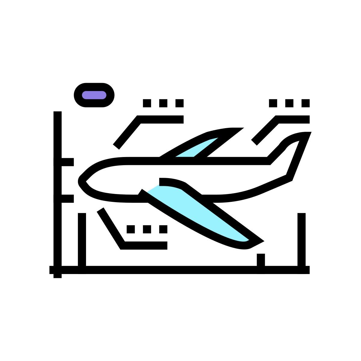 airplane modeling icon