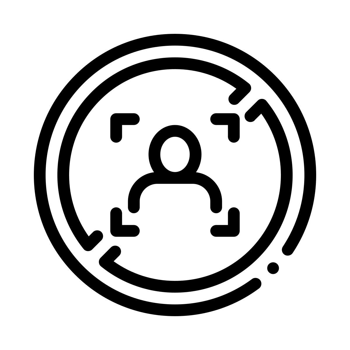 humain croisé icon