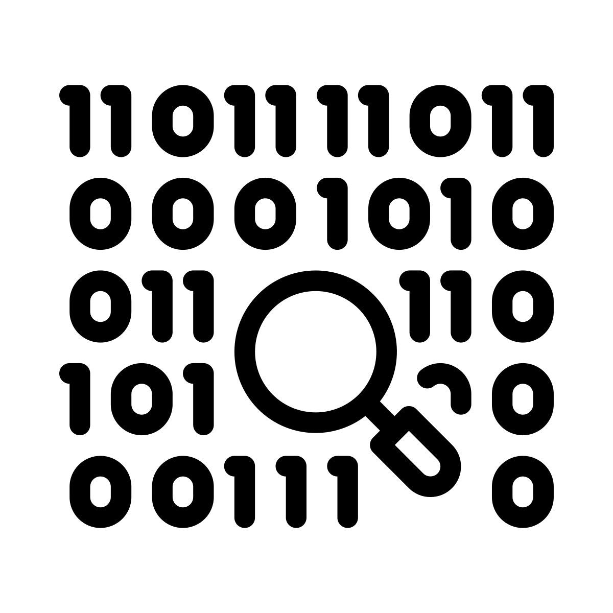 binary code icon