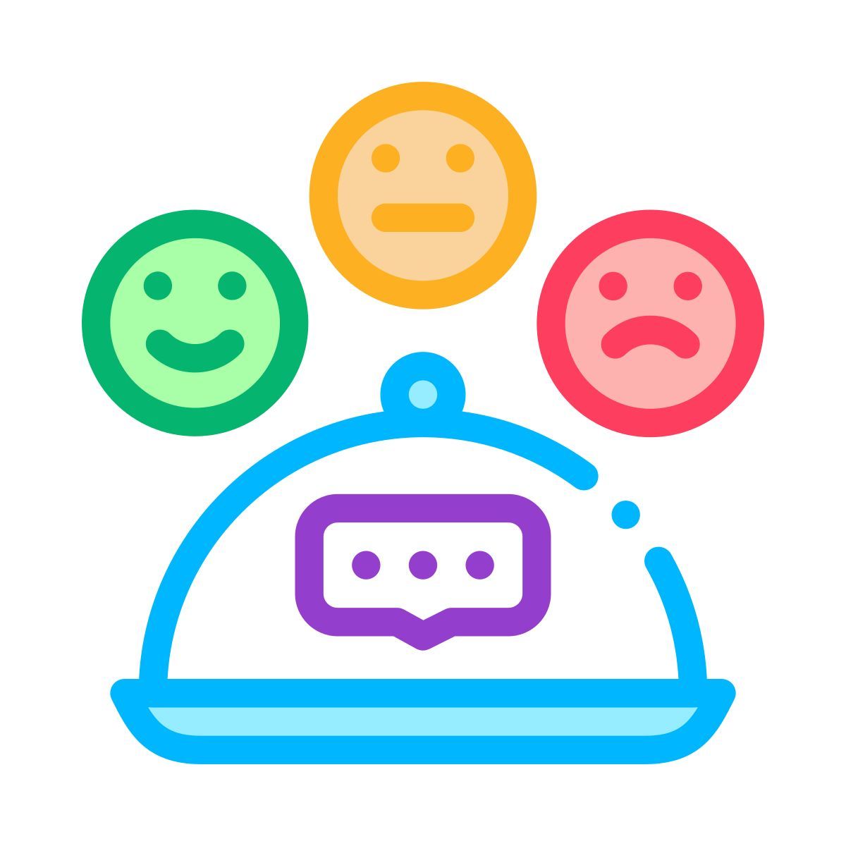 food delivery service rating icon